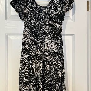 Daisy Fuentes Petites B&W Work Dress